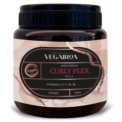 VEGAIROA - Curly Plex Mask - Mască pentru bucle definite fără frizz - Îngrijire hidratantă profundă - Pentru păr creț sau ondulat - Produs profesional vegan de coafură - 300ml Masca de par Naty Shop Titlu implicit