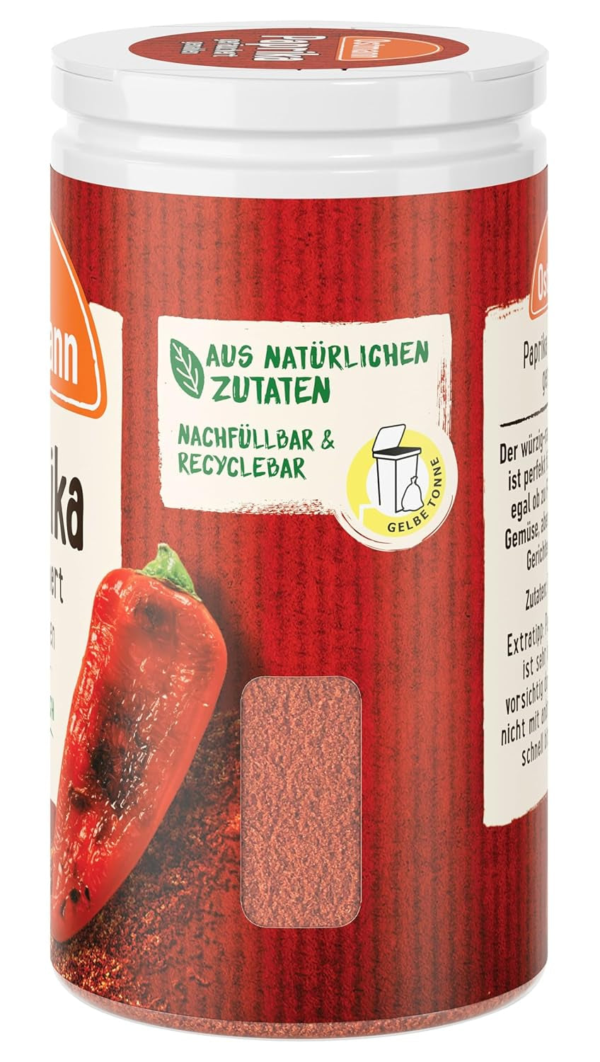 Ostmann Gewürze - Paprika geräuchert | Aroma rauchiges für Bratkartoffeln, Gulasch oder Rührei | 35 g in Der Streudose