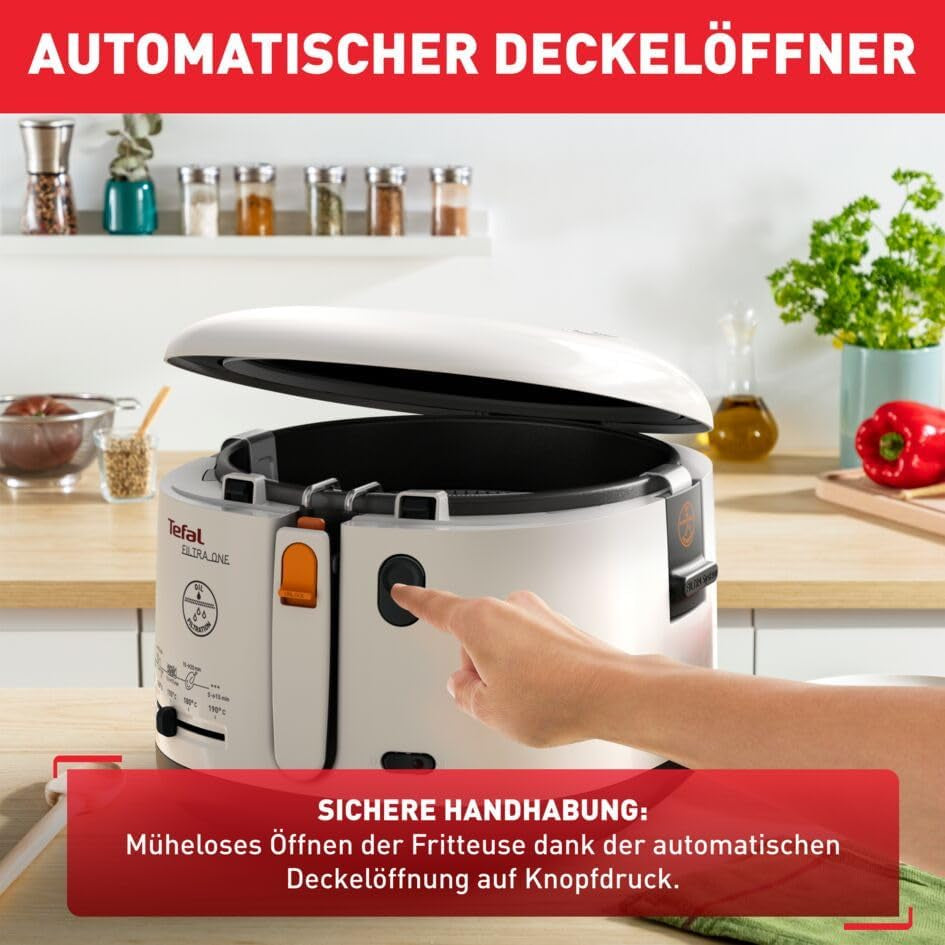 Friggitrice Tefal FF1631 Filtra One, 1.900 W, Capacità 1,2 kg Elettrodomestici Naty Shop