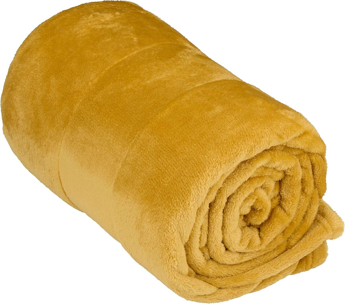 Articasa coperta in pile 150 X 200 Cm - copriletto - coperta comoda - coperta per divano - coperta per divano per 1 persona - decorazione soggiorno - lavabile in lavatrice - giallo senape - pile/poliestere Letti e Coperte Arti Casa Titolo predefinito