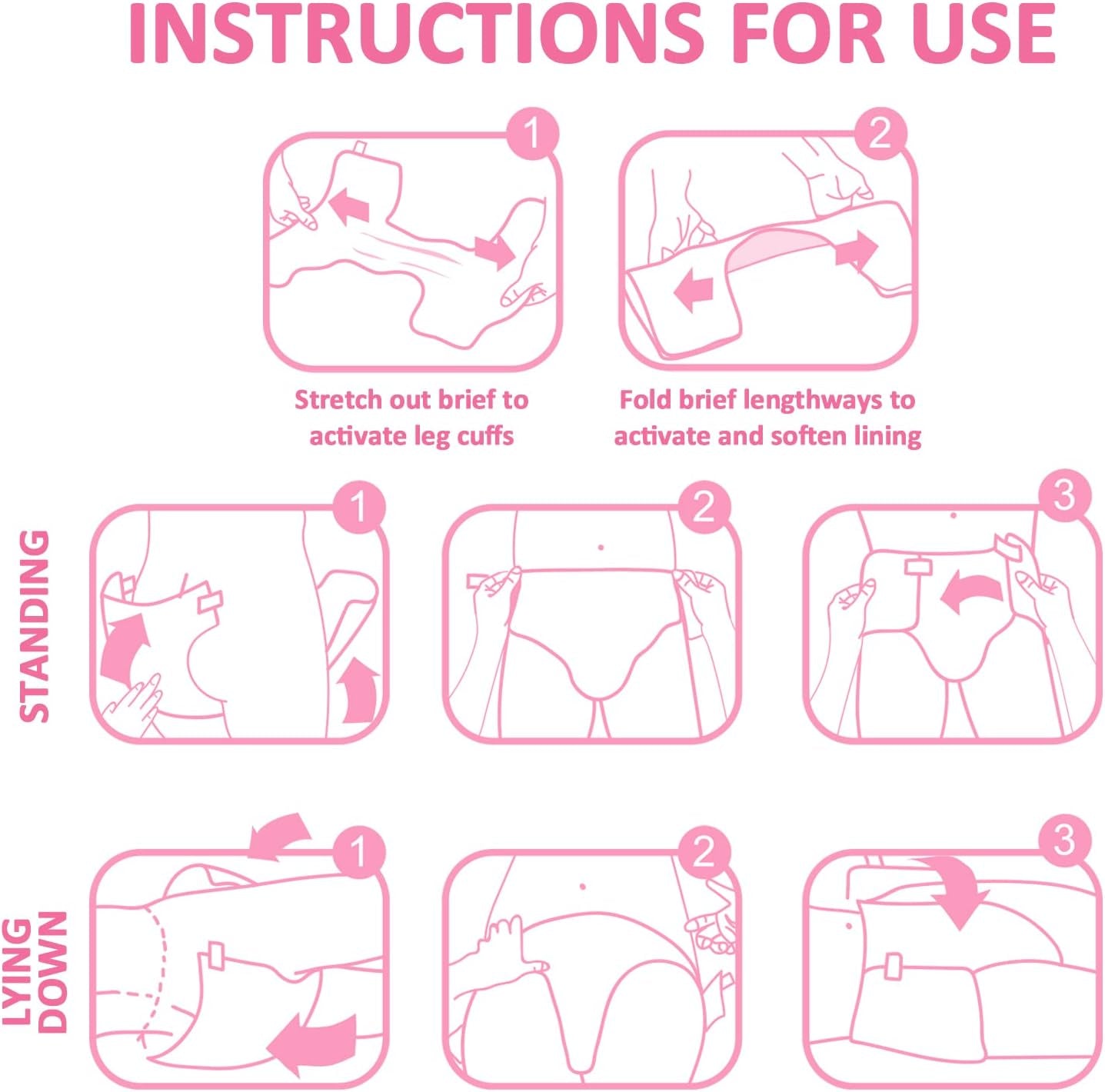 Pannolini stampati per adulti 5500-5800 ml, 10 pezzi - Baby Usagi (XL)