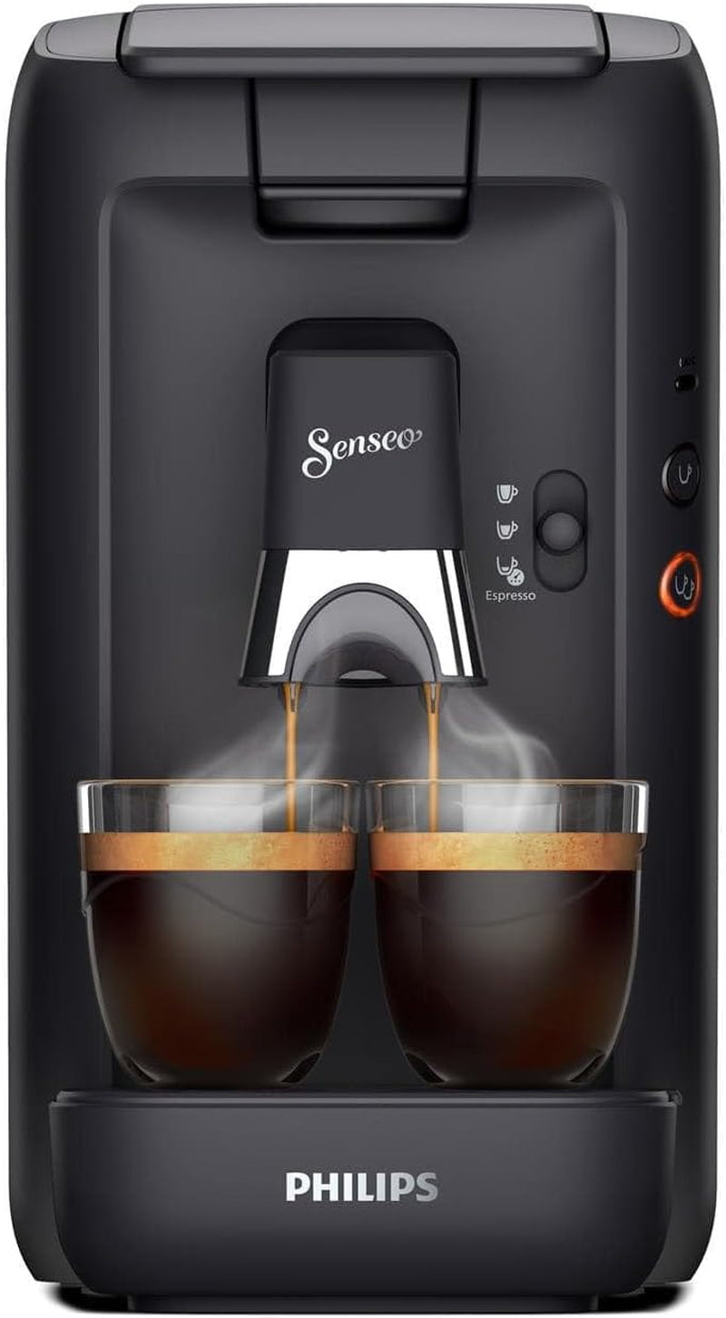 Espressor cu capsule PHILIPS Senseo Maestro – Tehnologie Intense Plus, Espresso de înaltă calitate, Design ecologic, Rezervor de apă de 1,2 l, Funcție Memo, Indicator de detartrare (CSA260/60)