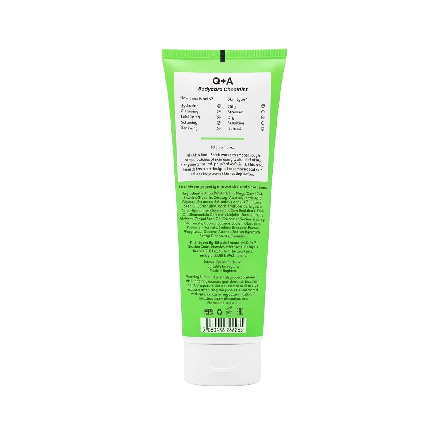 Scrub corpo peeling AHA, 250 ml Cosmetici e Bellezza Naty Shop