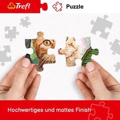 Trefl - Pisica drăguță - Puzzle 500 elemente - Diy Puzzle cu animale, divertisment creativ, distracție, puzzle clasic pentru adulți și copii de la 10 ani în sus Puzzle Naty Shop