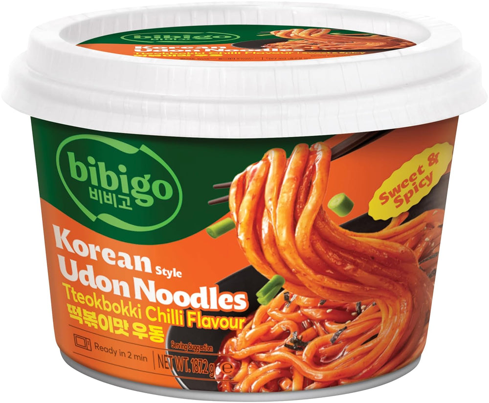 BIBIGO - Tagliatelle coreane al peperoncino Topokki Udon. Tipo - (1 X 187.2G)