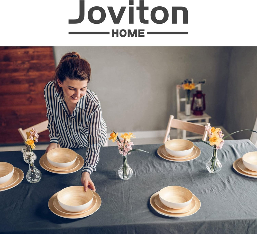 Set de veselă pentru camping pentru 6 persoane, set de veselă din melamină cu 18 piese pentru activități în aer liber, picnicuri și petreceri în grădină, set de farfurii, serviciu combinat, veselă pentru camping pentru rulote