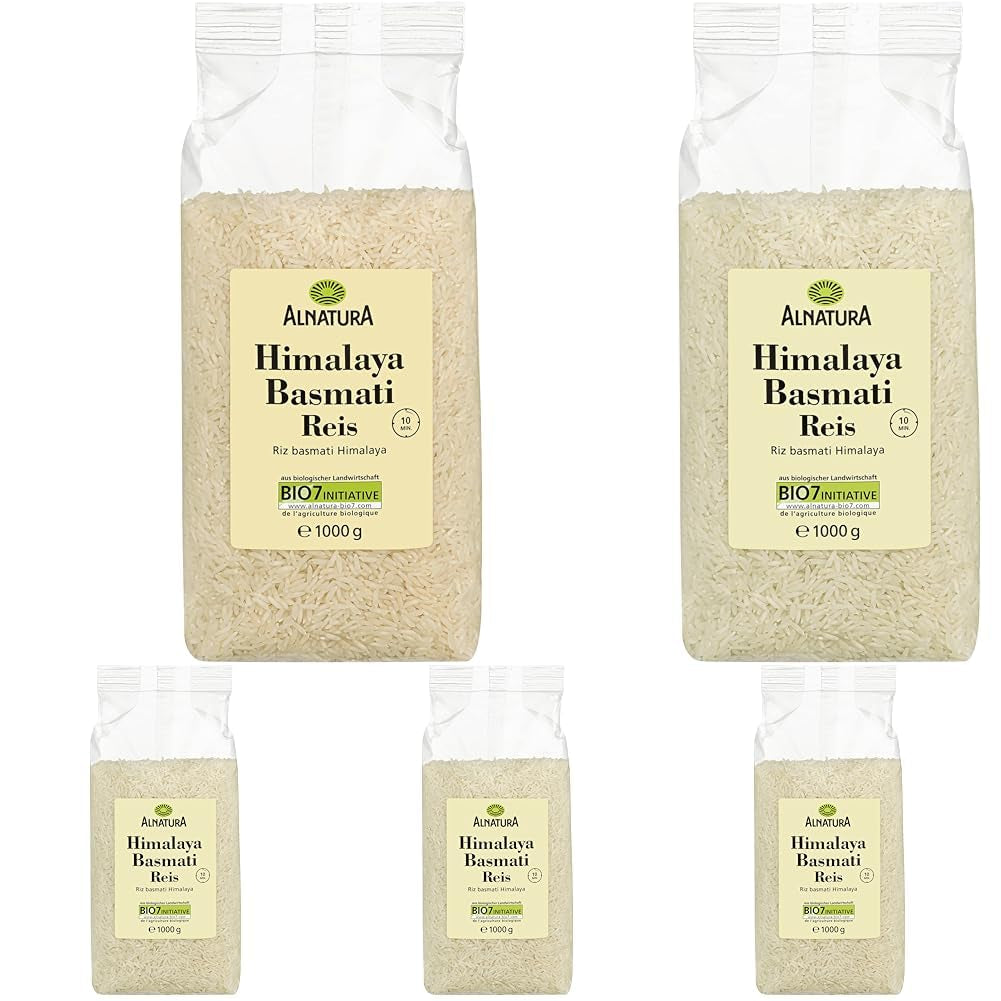 Riso Basmati bianco dell'Himalaya biologico, 1 kg