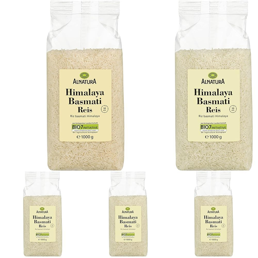 Riso Basmati bianco dell'Himalaya biologico, 1 kg