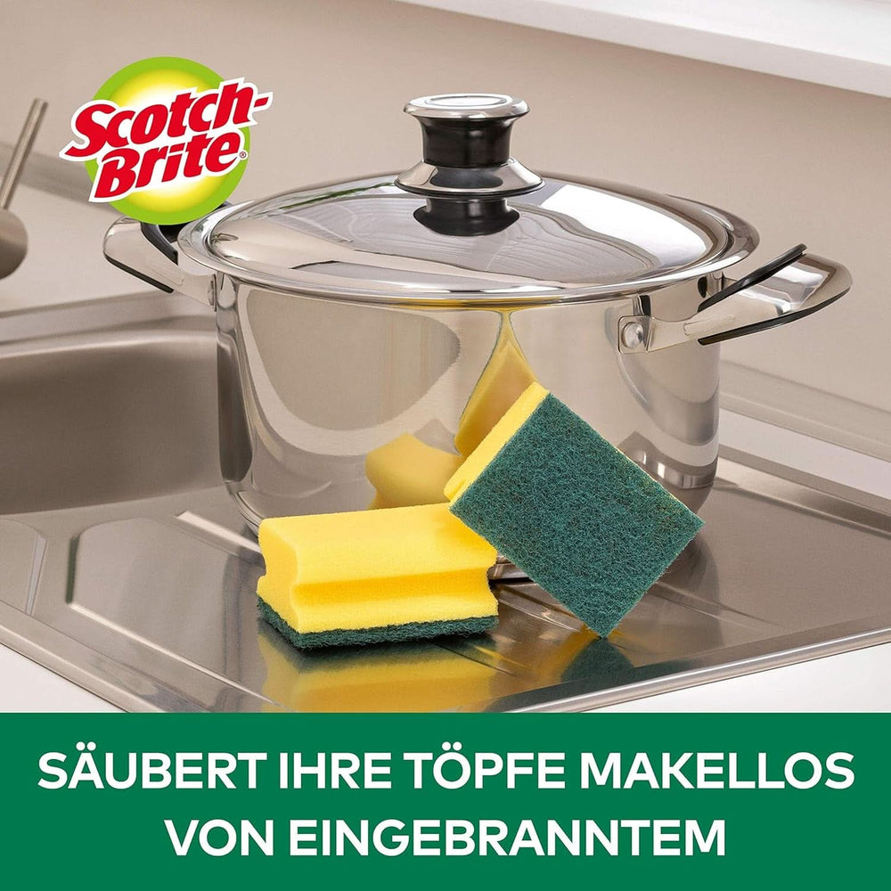 Scotch-Brite Classic Pot Cleaner, confezione da 16 spugne, spugna da cucina - pulisce in modo potente ed efficace Detersivi da cucina Naty Shop