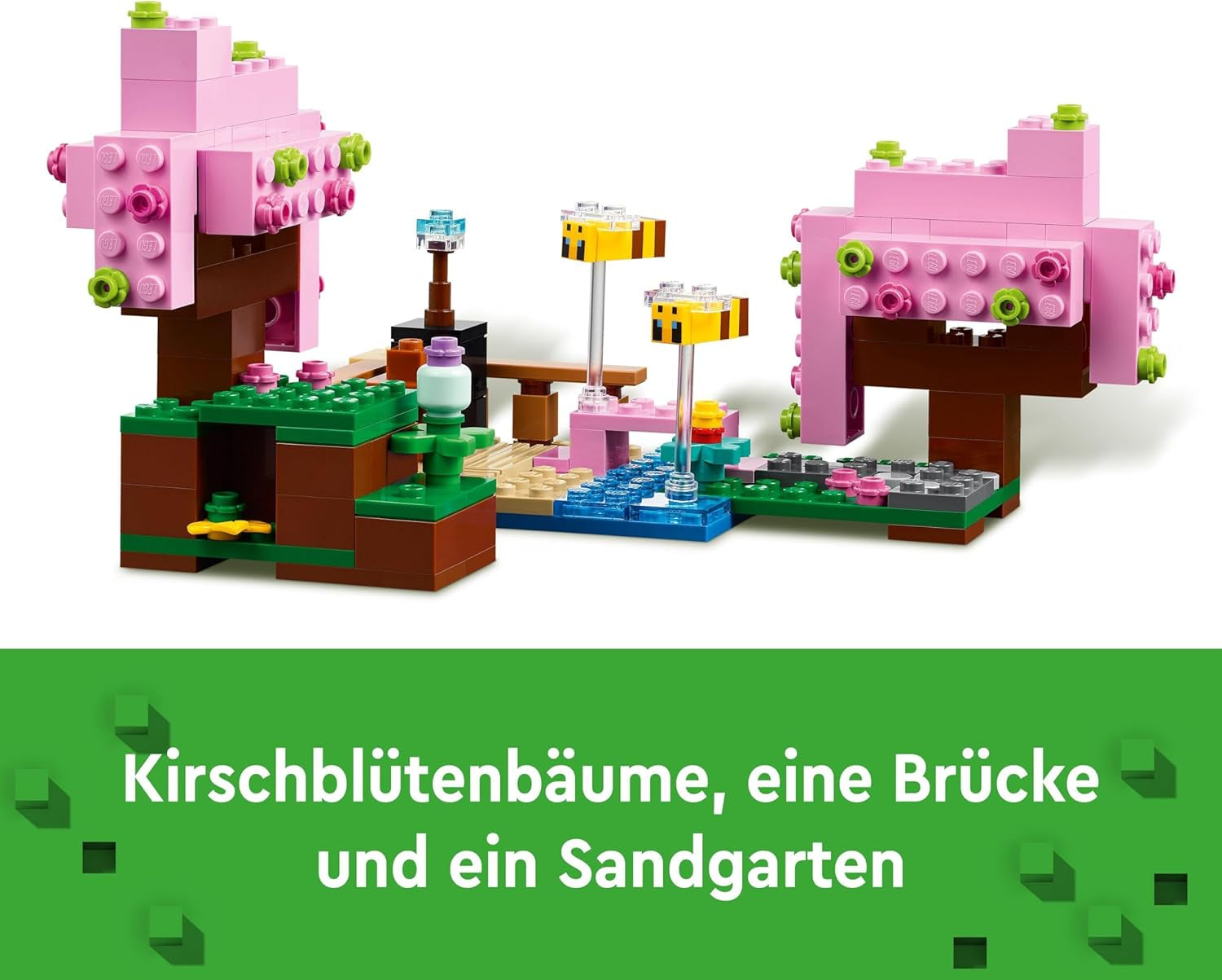 LEGO Minecraft Frutteto in Fiore di Ciliegio Giardino Giocattolo da Esplorare con Sunny, Sniffer, Zombie e le Api Regalo per Giocatori per Ragazzi e Ragazze 21260 Set di Costruzioni Beuche den LEGO-Store di 8 Anni