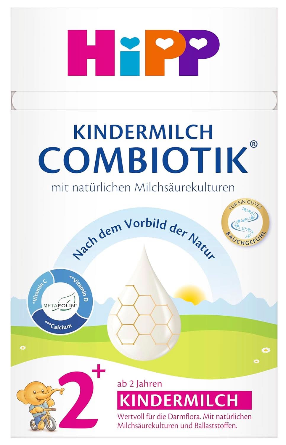 Hipp Milk Food Combiotik Latte per bambini biologici Combiotik 2+, 4 x 600 grammi Mamma e Bambino Naty Shop