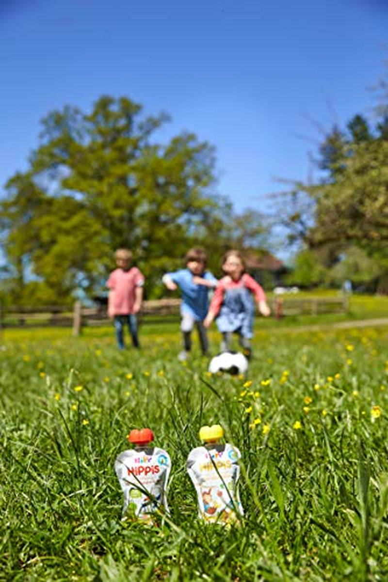 HiPP Biologico per Bambini HiPPiS Fragola Banana in Mela - Theo Tucano, 100g
