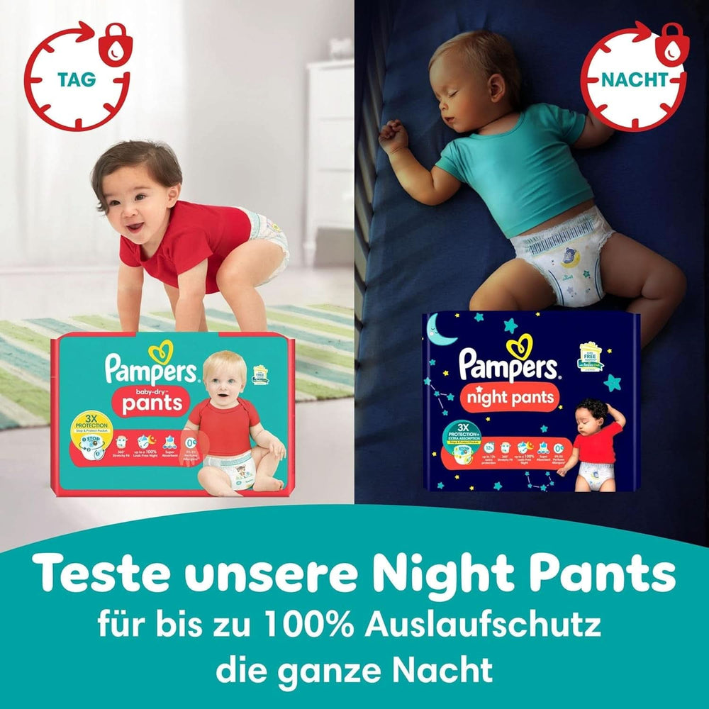 Pampers Windeln Pants Größe 5 Baby-Dry, 160 Windeln, 12Kg-17Kg, 360° Fit Hilft, Auslaufen Zu Verhindern Mamma e bambino Naty Shop