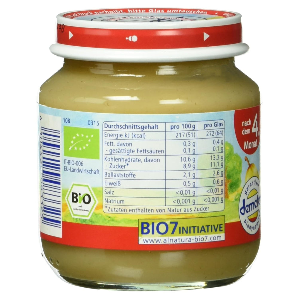 Bio Birne pure, nach dem 4. Monat, 125g
