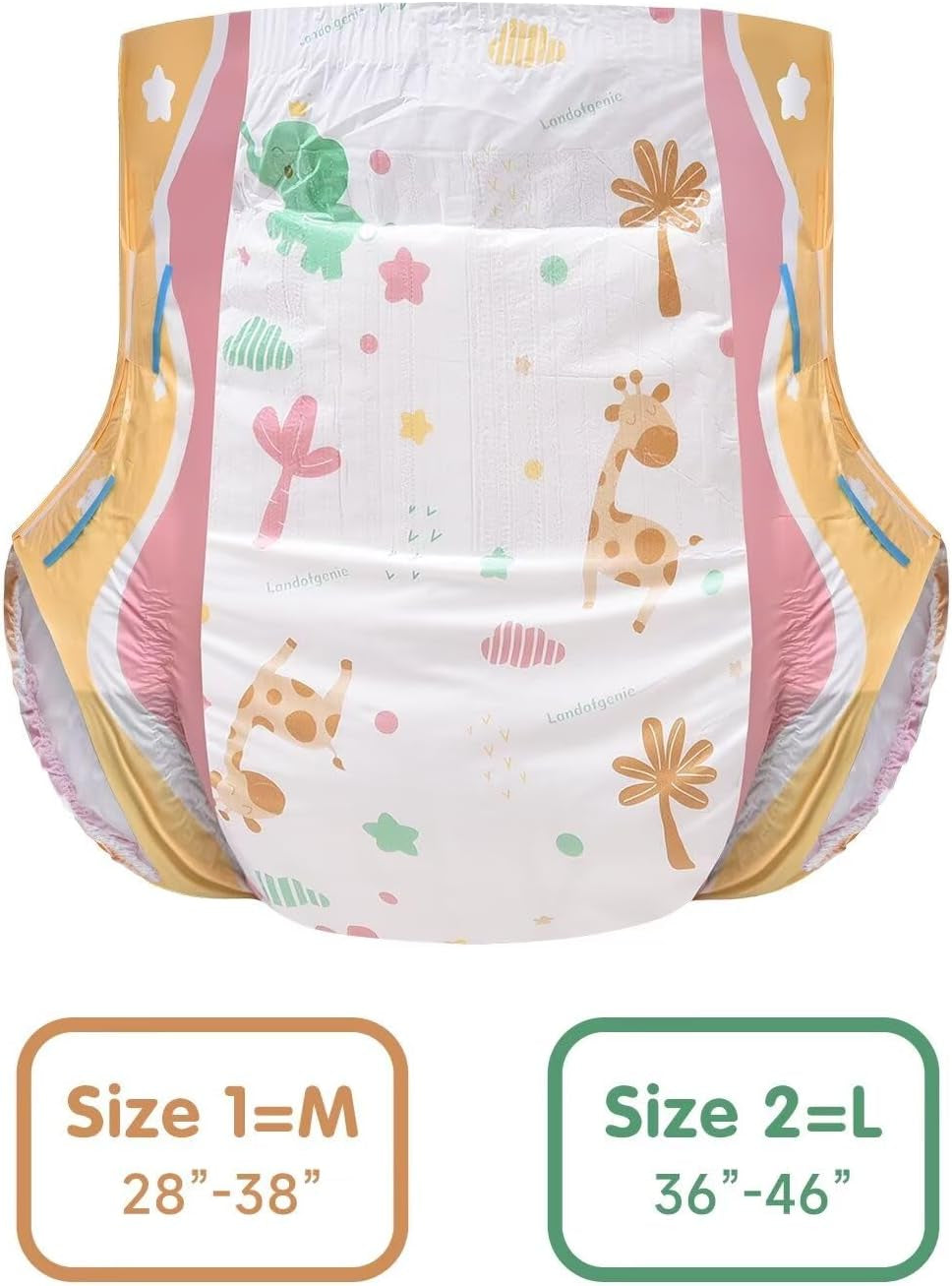 Landofgenie Pannolini Slip-On per adulti per la notte, 10 pezzi