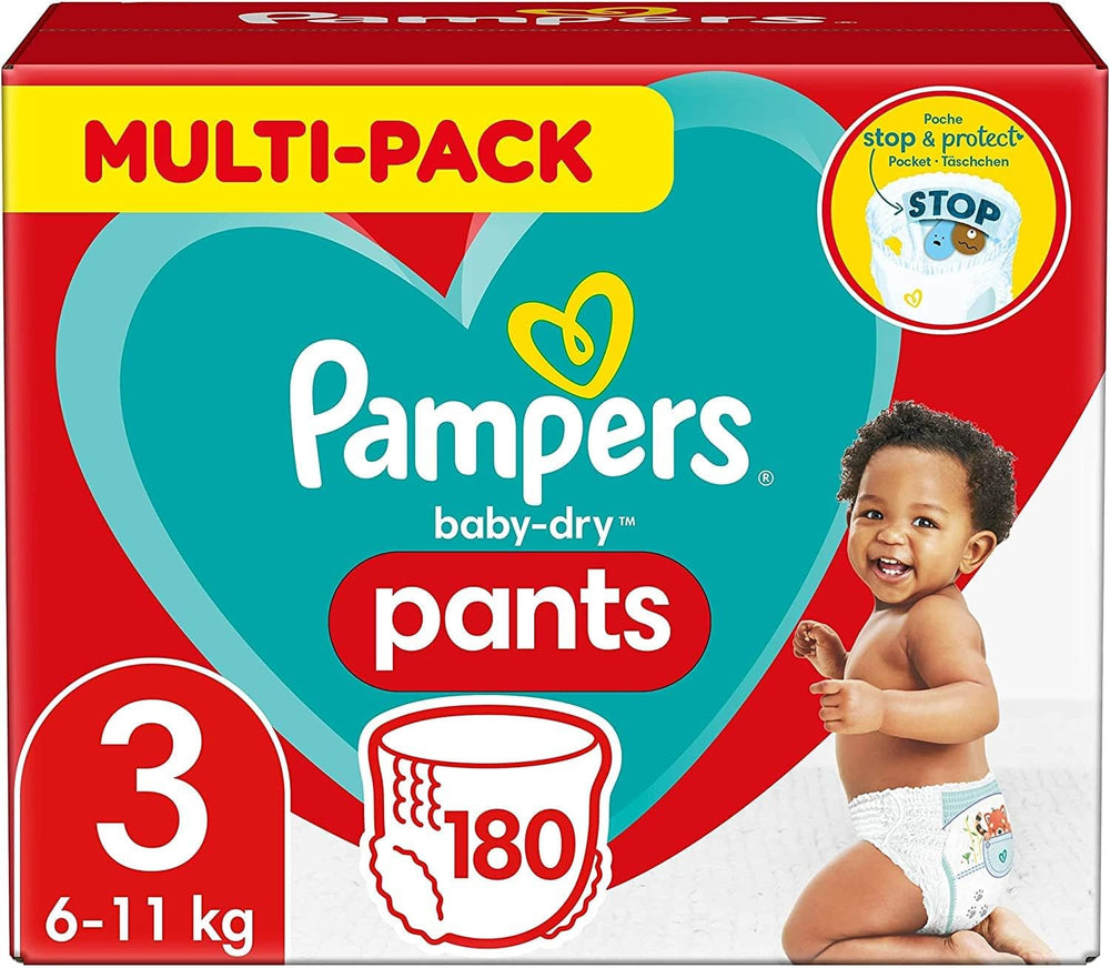Pantaloni Pampers Baby-Dry Taglia 5, 160 Pezzi, 11kg-17kg, 360° auslaufsichere Fit per il giorno e la notte