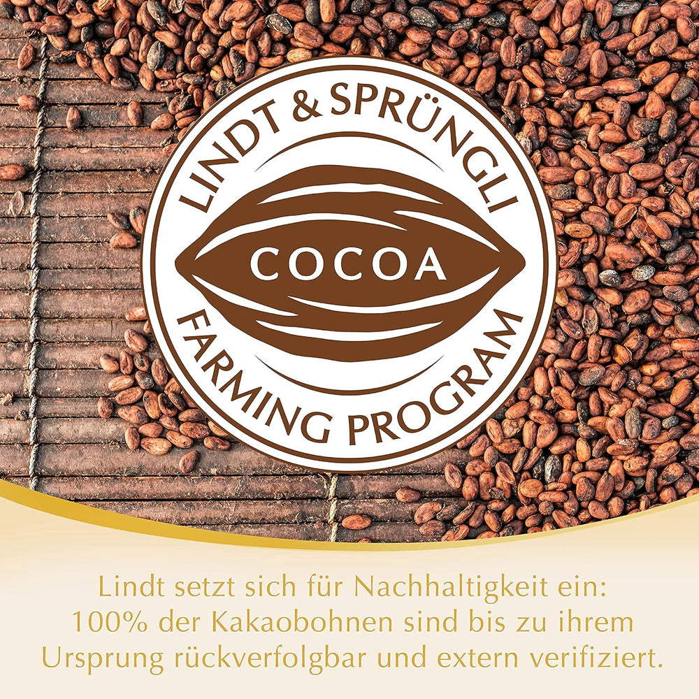 Palline di cioccolato bianco Lindt LINDOR | Busta da 137 g | ca. 10 palline di cioccolato bianco con ripieno scioglievole in bocca | Regalo di cioccolato | Regalo di cioccolato