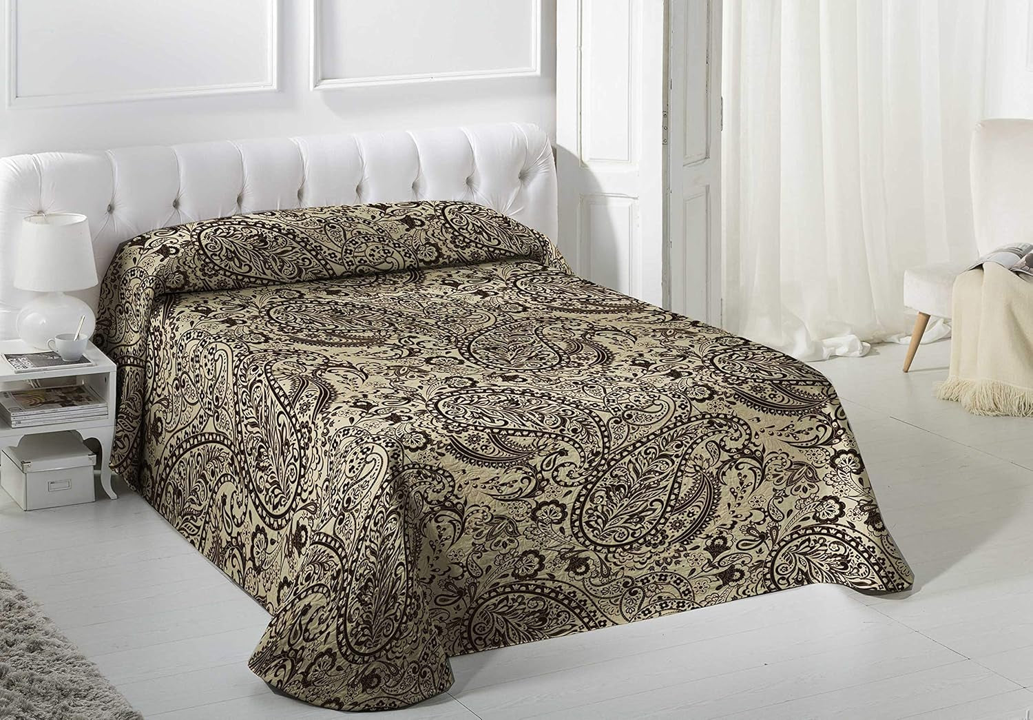 VIALMAN Cuvertură ușoară Sofia 29, Bumbac Poliester, Maro, Cama 135: 230 X 270 Cm Paturi si Cuverturi Besuche den VIALMAN-Store Maro Cama 135: 230 X 270 Cm