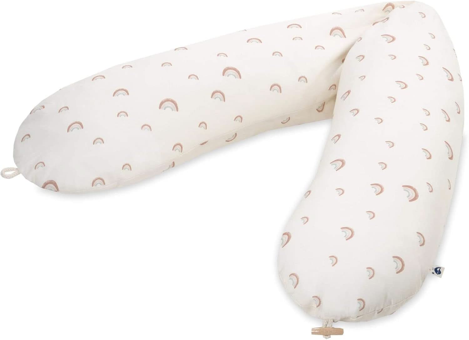 Julius Zöllner Cuscino allattamento biologico 190 cm, imbottitura 42 litri Microsfere Eps, made in Germany Accessori Alimentazione e Allattamento Baby Naty Shop Rainbow