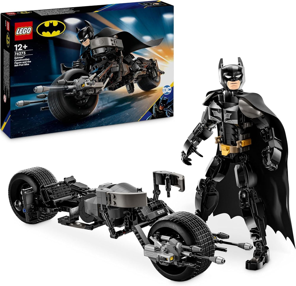 LEGO DC Batman: Mattoncini da costruzione di Batman con Batpod, Giocattolo del film di supereroi, Playset di avventure per bambini, Regalo per ragazzi e ragazze 76273 Set da costruzione Acquista il titolo predefinito del LEGO-Store
