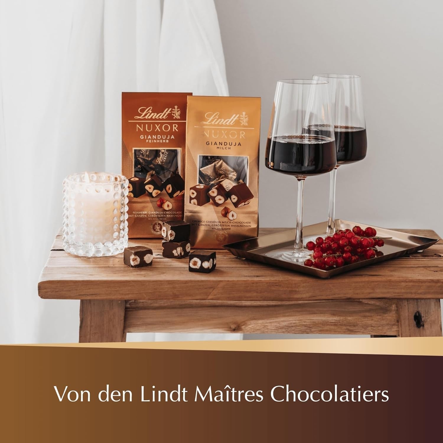 Lindt NUXOR Bag Mix, pungă 103 grame Bomboane de Ciocolata Naty Shop
