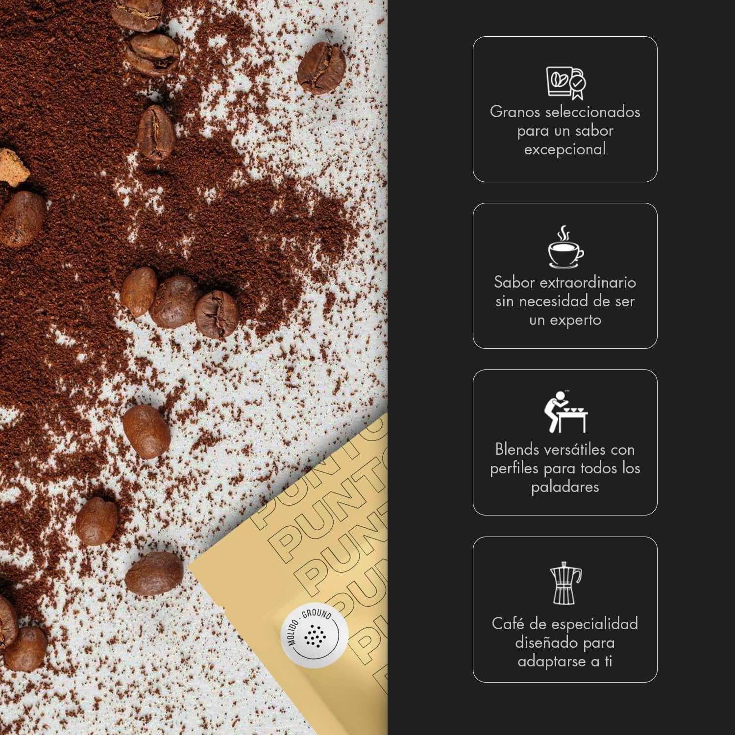 – Gemahlener kolumbianischer Kaffee – 250 g – Spezialitätenkaffee – Mittlere Röstung – 100% Arabica – Fruchtige Noten, Rohrzucker und Kakao – Ausgewogene Säure – Mittlerer Körper
