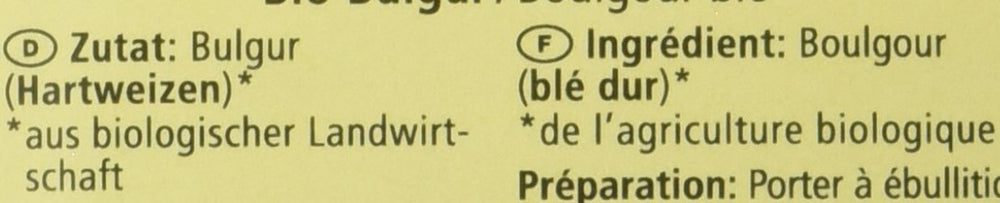 Bulgur biologico, 500 g
