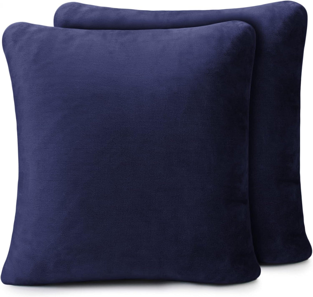 Amago - Comoda coperta, effetto cashmere, 220 X 240 cm - antracite Letti e coperte Amago Federa per cuscino Navy 50 X 50 cm, 2 pezzi