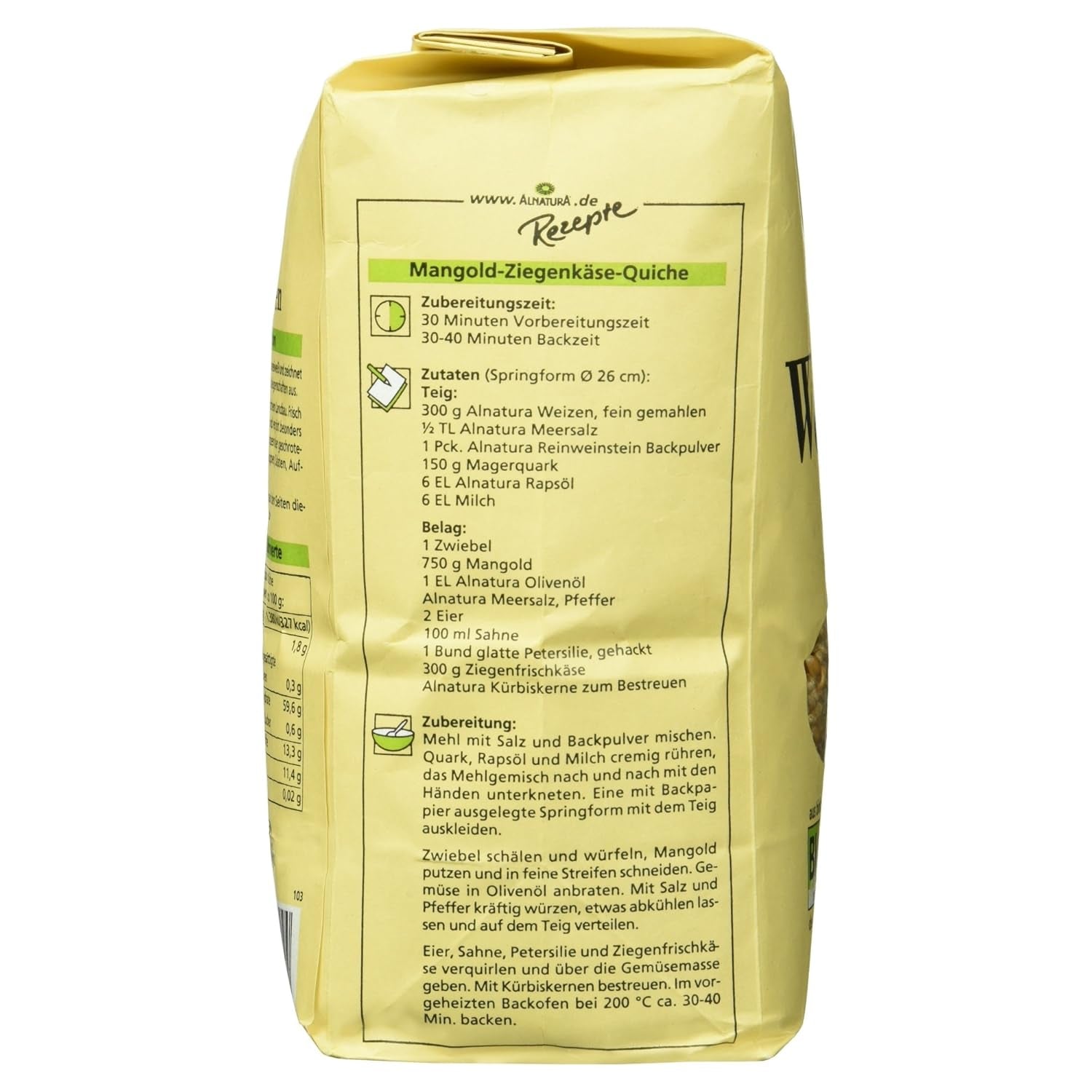 Grani di grano biologico, 1 kg