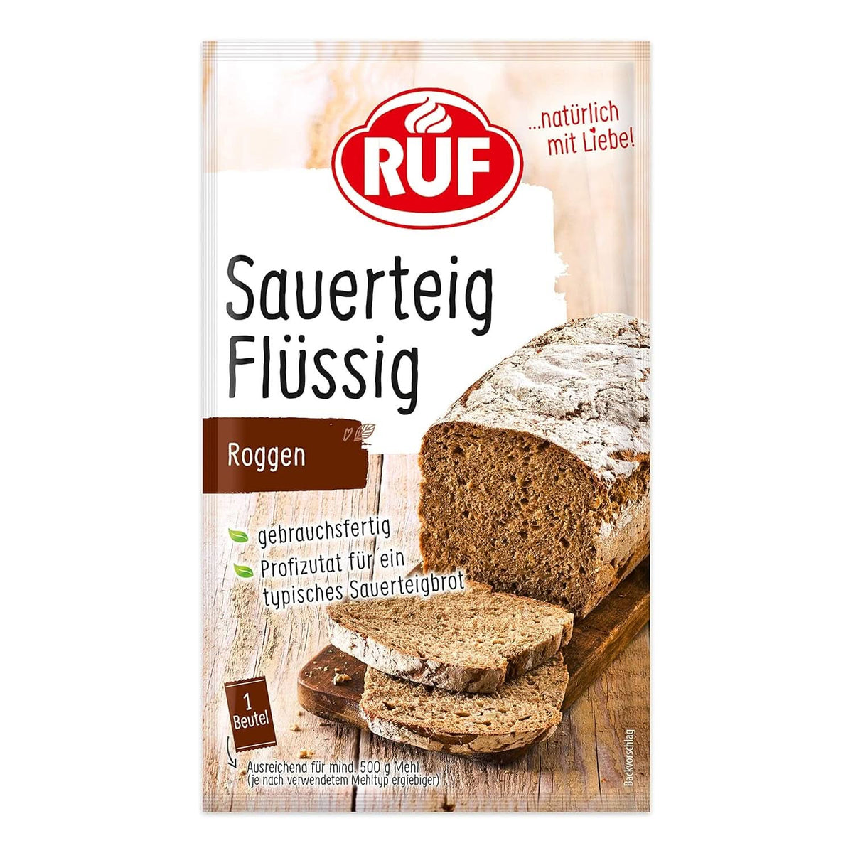 RUF Rye Sourdough Liquid, estratto liquido per impasti e panini, Lievito madre, pane di segale e integrale, 170 grammi Kitchen Naty Shop Liquid 70 grammi