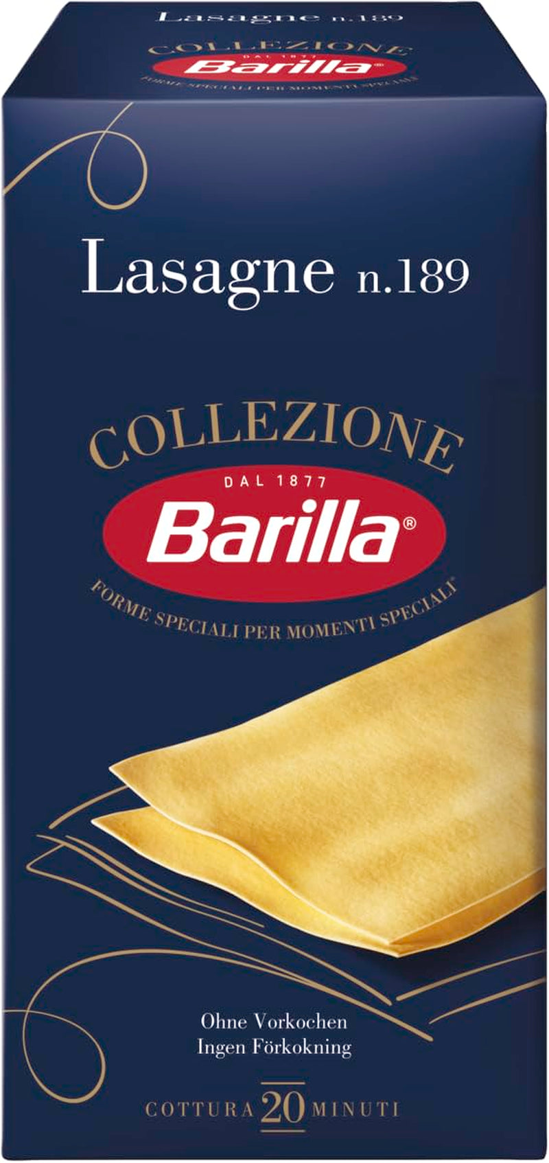 Barilla Collezione Lasagne Pasta di semola di grano duro, sempre al dente, 500g