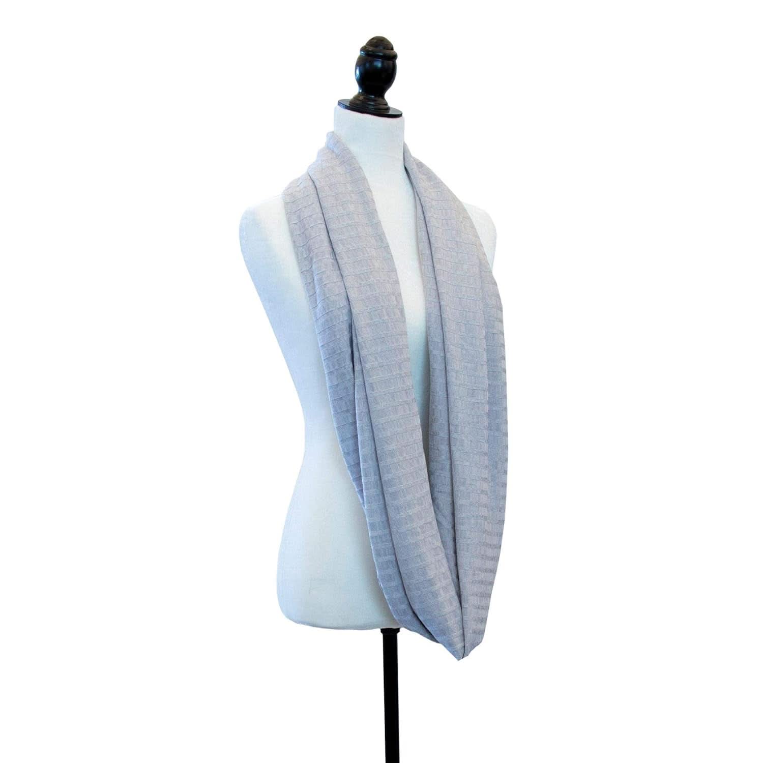 Chicco - Sciarpa da allattamento Boppy Infinity 17 Cm grigia Accessori Alimentazione e Allattamento Bebe Naty Shop