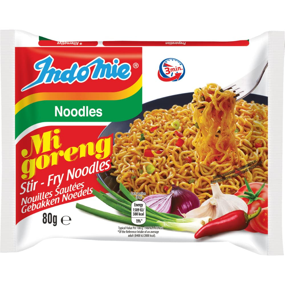 INDOMIE - Noodles istantanei Mi Goreng - Confezione multipla (40 x 80g)