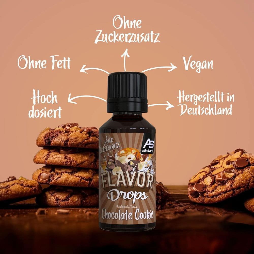 ALL STARS Gocce Aromatizzate, Gocce Aromatizzate senza zuccheri aggiunti e senza calorie - Dolcezza e sapore per alimenti, 30 ml Dolcificanti Naty Shop