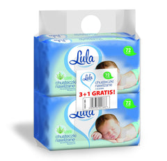 LULA Salviettine umidificate Aloe Vera Baby 72pz 3pz + 1pz omaggio