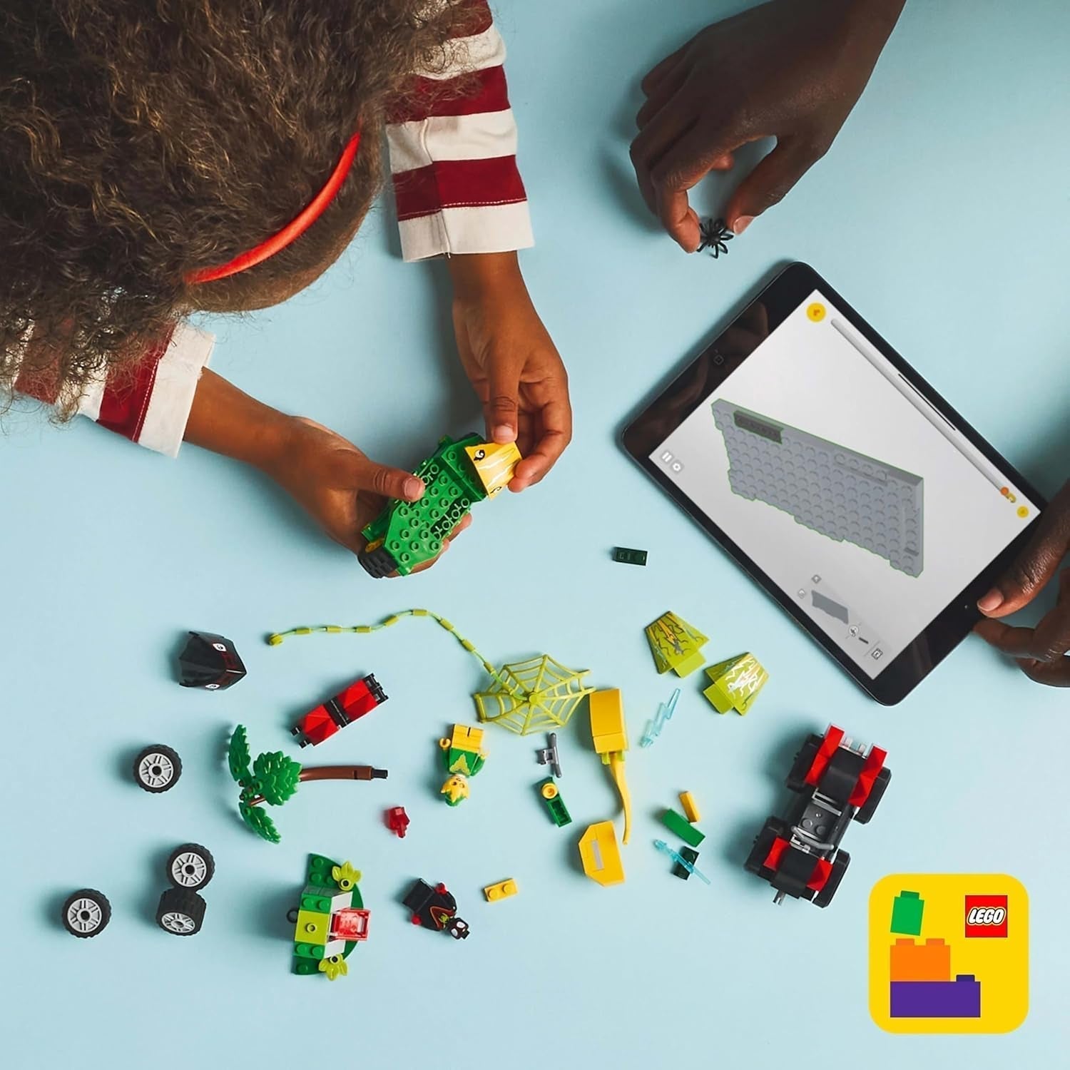 LEGO Marvel Action Fun With Spin And Electro In Their Dino Speedsters, Buildable Superhero Car For Boys And Girls From 4 Years, Hero Set With Toy Car, Spidey And His Super Friends 11198 Seturi de constructie Besuche den LEGO-Store