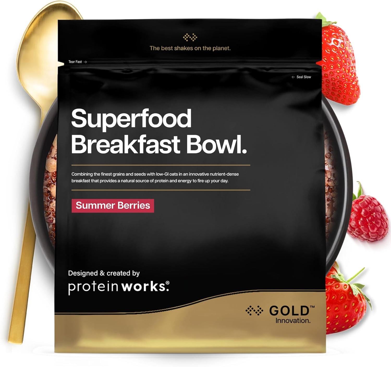 Le proteine ​​funzionano | Colazione Superfood - Innovazione GOLD, Cereali Pluripremiati, Muesli Proteico, Ricco di Nutrienti con Cereali, Semi e Avena, Alto Contenuto di Fibre, Mela e Cannella, 10 Porzioni, 600g