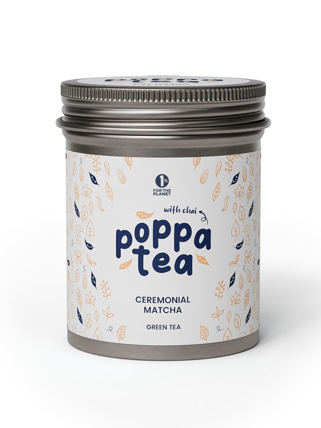 Poppatea Matcha Tea - Ceremonial - Frunze de ceai verde japonez (pungă de reumplere de 50 g, Matcha cu Chai)