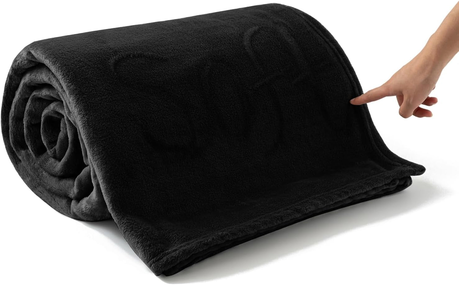 Coperta accogliente soffice coperta in pile 130 x 150 cm Coperte da letto Coperta da divano Grandi coperte morbide e copridivano per adulti Copridivano caldi lavabili in lavatrice Letti e coperte nere Good Nite