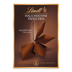 Barrette di cioccolato fondente ultrasottili Lindt Chocolate | 125 g| Tavolette ultrasottili di finissimo cioccolato fondente | Particolarmente sottile e fine | Regalo di cioccolato (1 confezione)