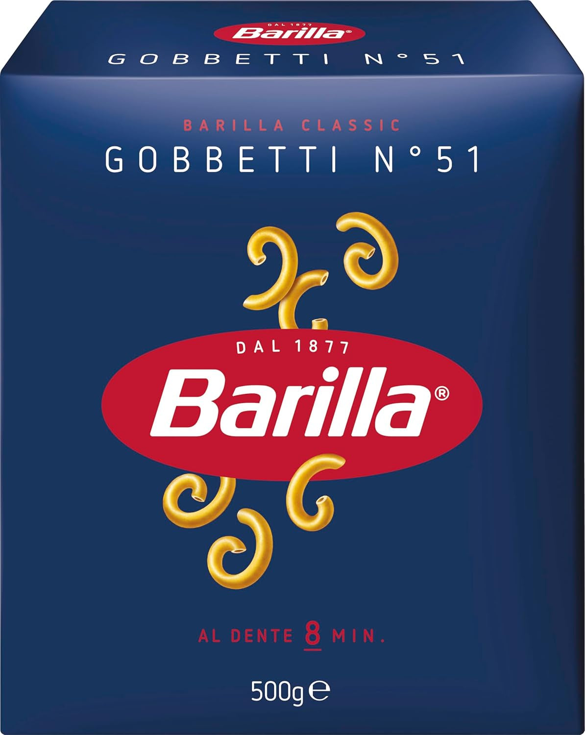 Pasta Barilla Classica Gobbetti n. 51 di grano duro, sempre al dente (1 x 500 g)