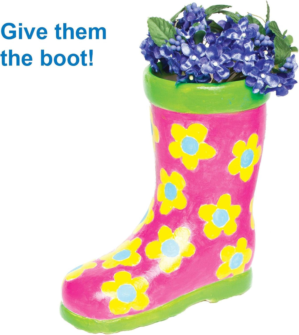 Ghivece ceramice Baker Ross „Wellies” pentru copii (2 bucăți)