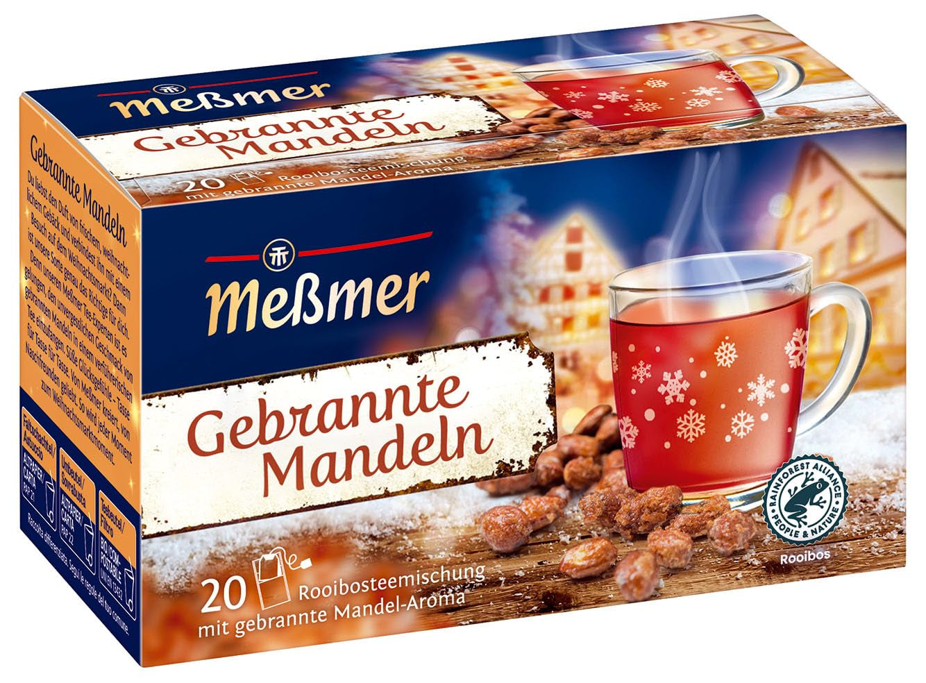 Meßmer Mere confiate | Ceai de fructe cu aromă de mere caramelizate | 20 pliculețe de ceai | Aromat și fructat