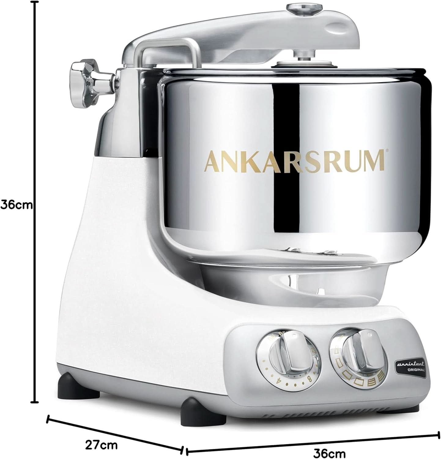 Ankarsrum - Assistente Macchina da cucina base originale Crema AKM6230MW Mineral White Madre e bambino Naty Shop