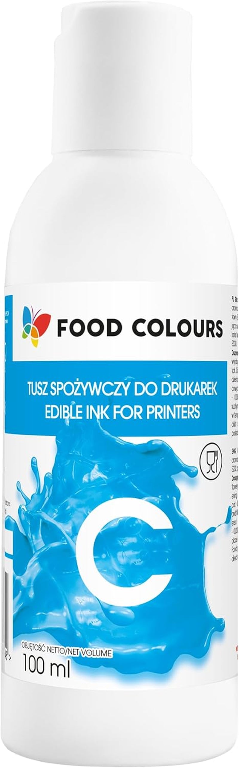 Coloranți alimentari Cerneală alimentară pentru imprimante MAGENTA 100ML Imprimare comestibilă, Imprimare pe hârtie de napolitană Adaos decorativ pentru prăjituri