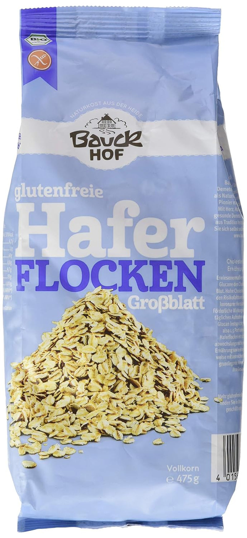 Fulgi de ovăz bio hof, 475 g