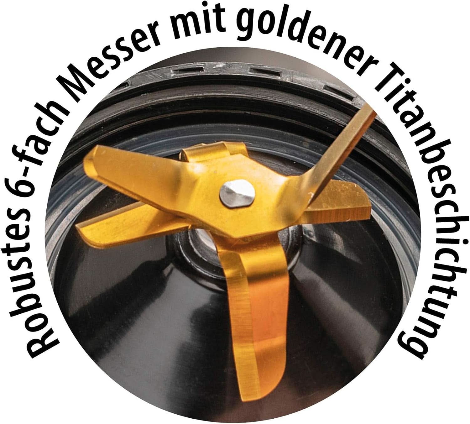 CASO B 1800 Powerblender-Set - Robot da cucina, 28.000 giri/min, bicchiere di vetro 1,75 L, incl. Trinkflasche Und Zerkleiner, Mixer Testsieger Mit Sehr Gut, Edelstahl Naty Shop