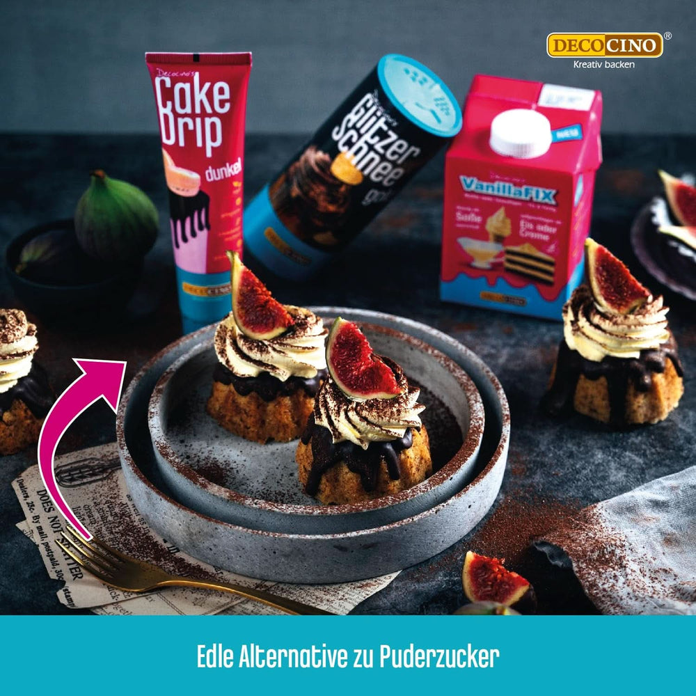 DECOCINO Glitter Cacao Oro, Cacao in polvere di alta qualità con glitter, 100 grammi Naty Shop