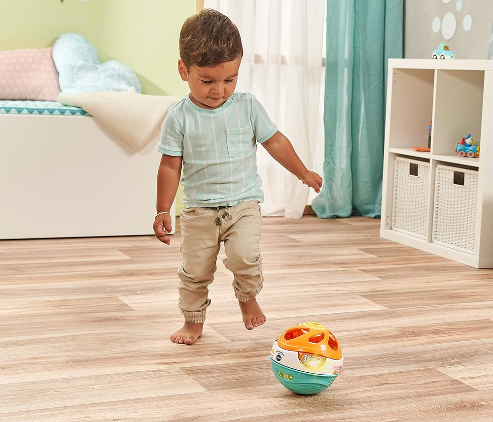 Vtech Baby 3-in-1 Magic Music Ball Jucărie interactivă pentru copii care se mișcă singură și redă muzică Pentru copii cu vârsta cuprinsă între 9-36 luni, colorată Jucarii Bebe Naty Shop