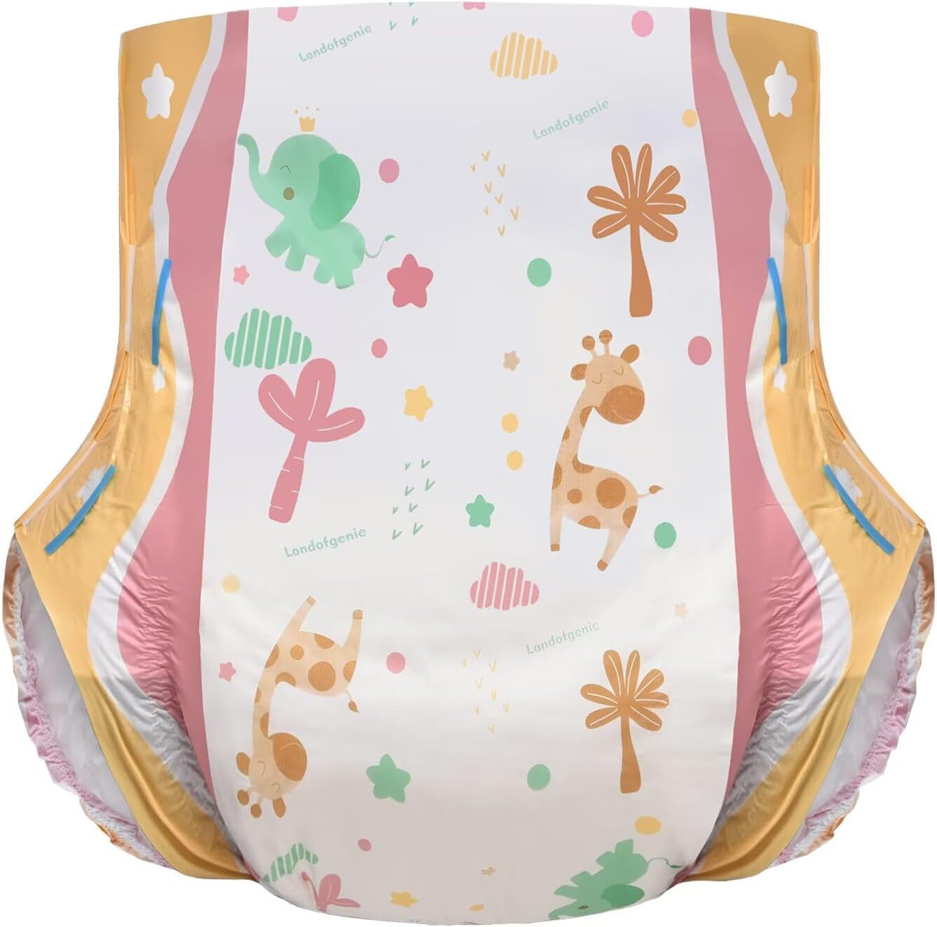 Landofgenie Pannolini con aletta grandi per adulti, confezione da 2